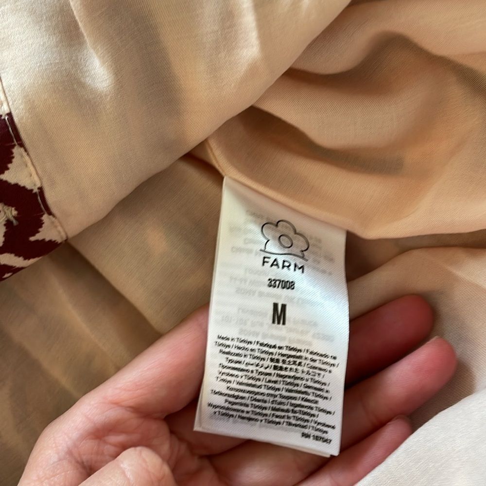 NWT FARM Rio Toucans Scarf Belted Mini Dress Women Size M - Picture 8 of 12